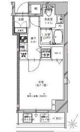 シュロスミーナ神楽坂 703 間取り図