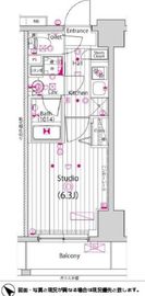 ガーラ・グランディ横濱関内 7階 間取り図