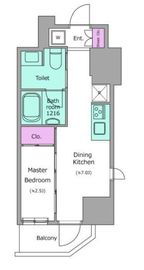 クロスレジデンス神田神保町 1002 間取り図