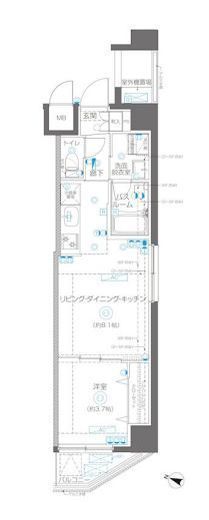 AELL横浜吉野町 609 間取り図