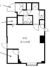 デュオ・スカーラ新宿 6階 間取り図