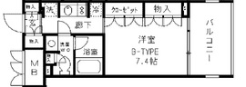 カレドタワー 804 間取り図