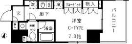 カレドタワー 805 間取り図