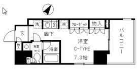 カレドタワー 905 間取り図