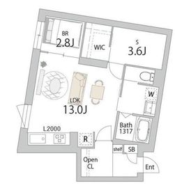 グランデュオ下北沢14 (GranDuo Shimokitazawa14) 103 間取り図