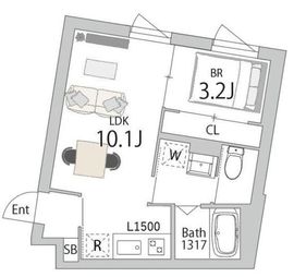 グランデュオ下北沢14 (GranDuo Shimokitazawa14) 104 間取り図