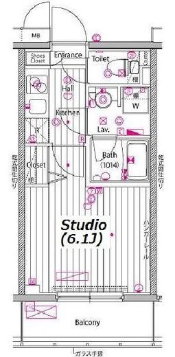 ガーラ・プレシャス川崎 8階 間取り図