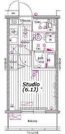 ガーラ・プレシャス川崎 8階 間取り図