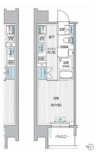 セントラーレ新城 604 間取り図