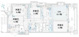 プラハ横浜センター南ステーションアリーナ 8階 間取り図