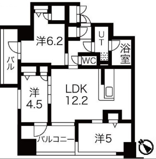 ブリシア新横浜 9階 間取り図