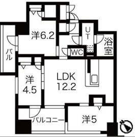 ブリシア新横浜 9階 間取り図