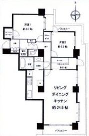 パークシティ新川崎 6階 間取り図