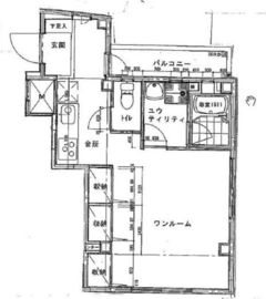 サザン高輪 3階 間取り図