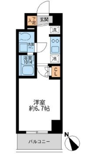 アーデン門前仲町 203 間取り図