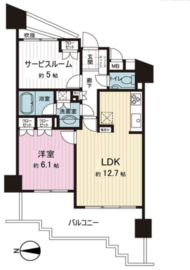 ディアナコート二子玉川園 2階 間取り図