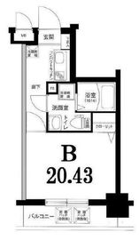 グリフィン横浜・桜木町参番館 8階 間取り図