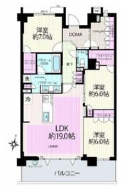 Nisshin Grandpalace茅ヶ崎東海岸 (ニッシングランパレス茅ヶ崎東海岸) 3階 間取り図