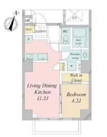 AIFLAT dokanyama (アイフラット道灌山) 301 間取り図