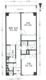 アルページ麻布 407 間取り図