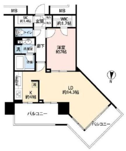 アーバンドックパークシティ豊洲タワー 32階 間取り図