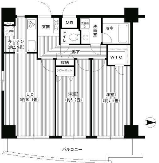 イーリスネオ 802 間取り図