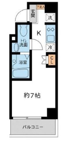 ラクラス池袋 403 間取り図