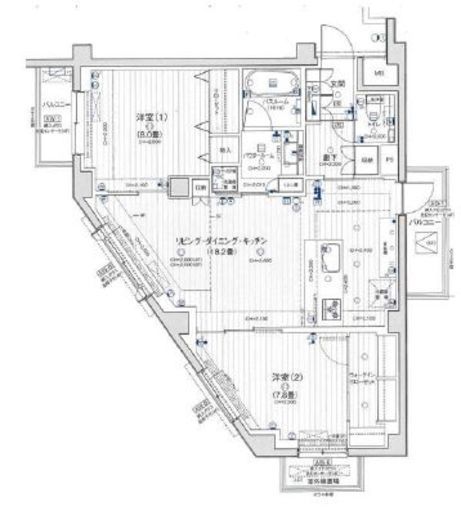 パレステージ山手石川町 5階 間取り図