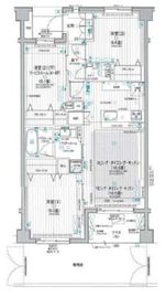 パレステージ山手石川町 4階 間取り図