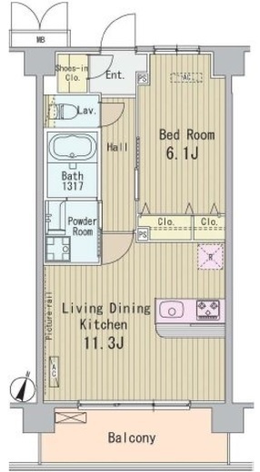 HIGASHIKOMATSUGAWA APARTMENT (東小松川アパートメント) 504 間取り図