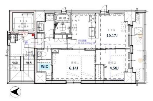 CREALpremier神楽坂 (クリアルプレミア神楽坂) 401 間取り図