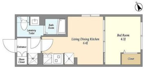 ウェルスクエア三軒茶屋Ⅳ 301 間取り図