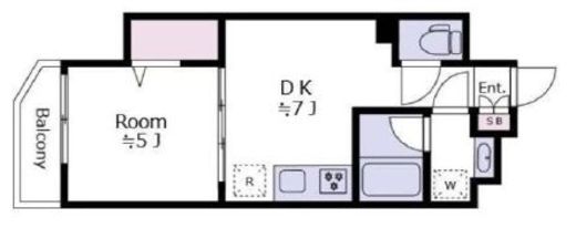 フローレス東中野 401 間取り図