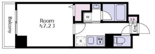 フローレス東中野 402 間取り図