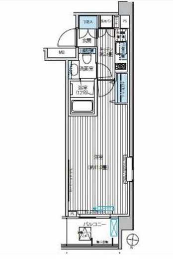 カスタリア目黒平町 305 間取り図
