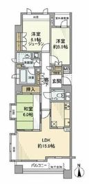 ファミールグラン等々力 2階 間取り図