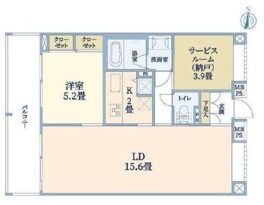 ウェルスクエア碑文谷 3階 間取り図