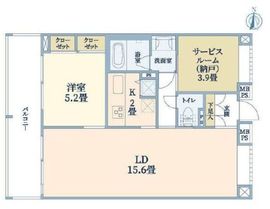 ウェルスクエア碑文谷 3階 間取り図