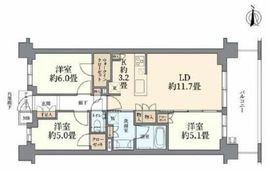 ジオ経堂 3階 間取り図