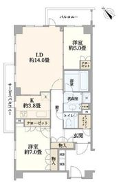 南平台ハウス 3階 間取り図