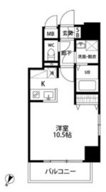 ルクレ池袋 801 間取り図