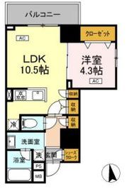 ドリーム神楽坂 604 間取り図