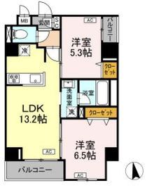 ドリーム神楽坂 701 間取り図