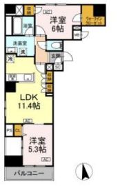 ドリーム神楽坂 802 間取り図