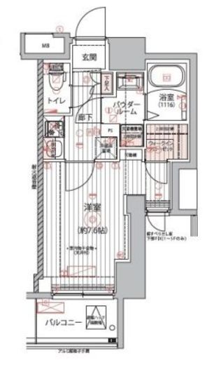 ARCOBALENO TOGOSHIGINZA (アルコバレーノ戸越銀座) 502 間取り図