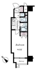 パレステュディオ六本木 3階 間取り図