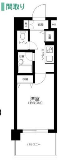 アヴァンツァーレ新宿ピアチェーレ 4階 間取り図