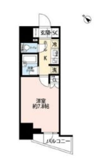 プレール・ドゥーク王子 5階 間取り図