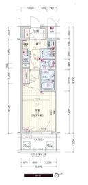 プレサンスジェネ浅草 2階 間取り図