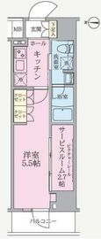 ARKMARK南千住RESIDENCE (アークマーク南千住レジデンス) 803 間取り図